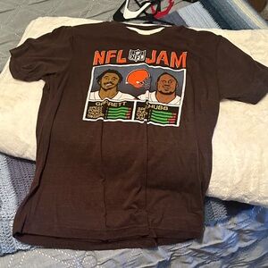 HOMAGE Brown NFL Jam Short Sleeve Tee